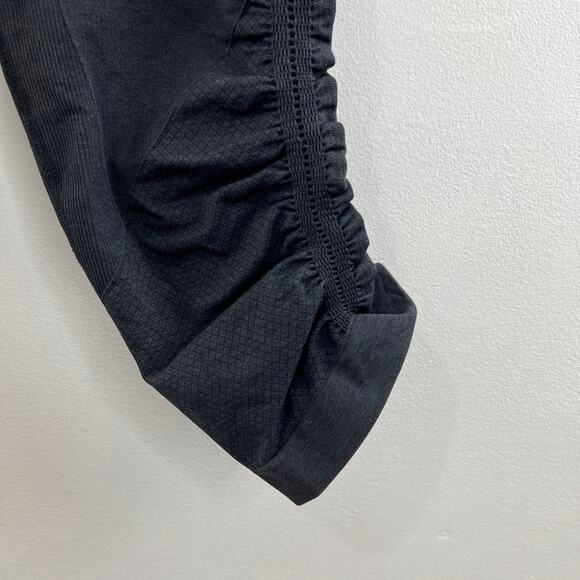 Lululemon In the Flow Crop Capri Leggings Seamless Black Deep Heather Coal 6 - Picture 2 of 6